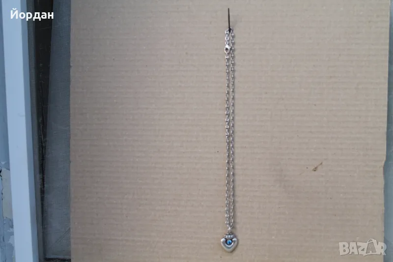 Сребърно дамско колие, снимка 1
