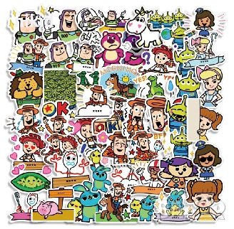 50 бр Toy Story Играта на играчките самозалепващи лепенки стикери за украса декор картонена, снимка 1