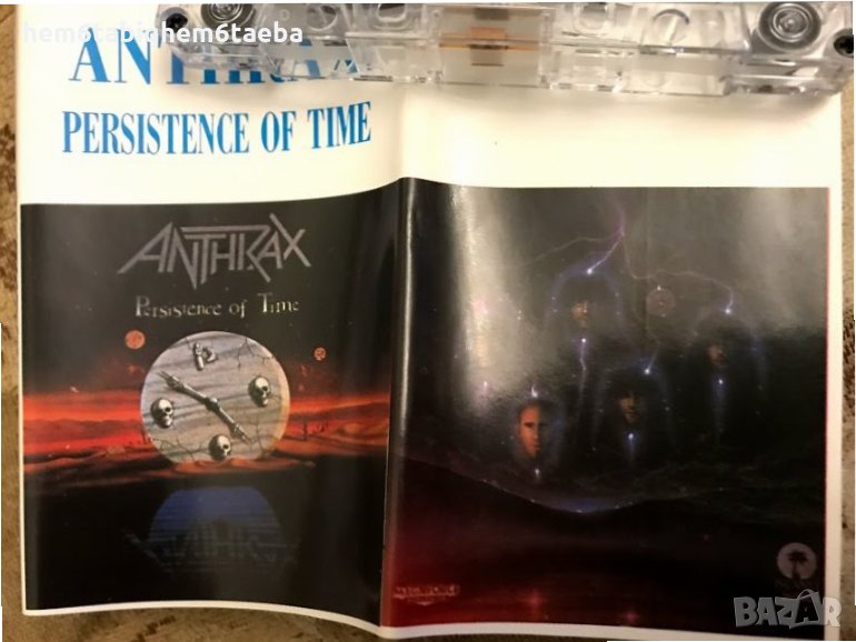 Рядка касетка! Anthrax - Persistence of Time - Unison, с разгъваща се обложка, снимка 1