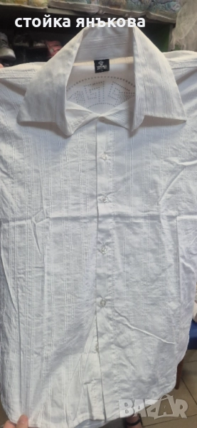 Продавам бяла мъжка риза Версаче., снимка 1