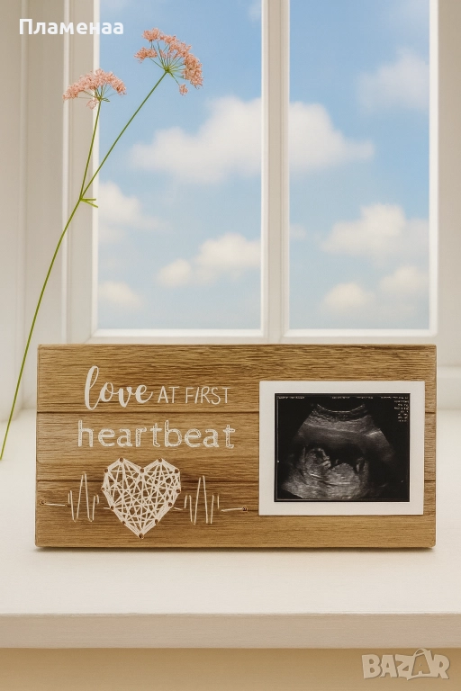 Дървена рамка - снимка от ехограф , снимка 1