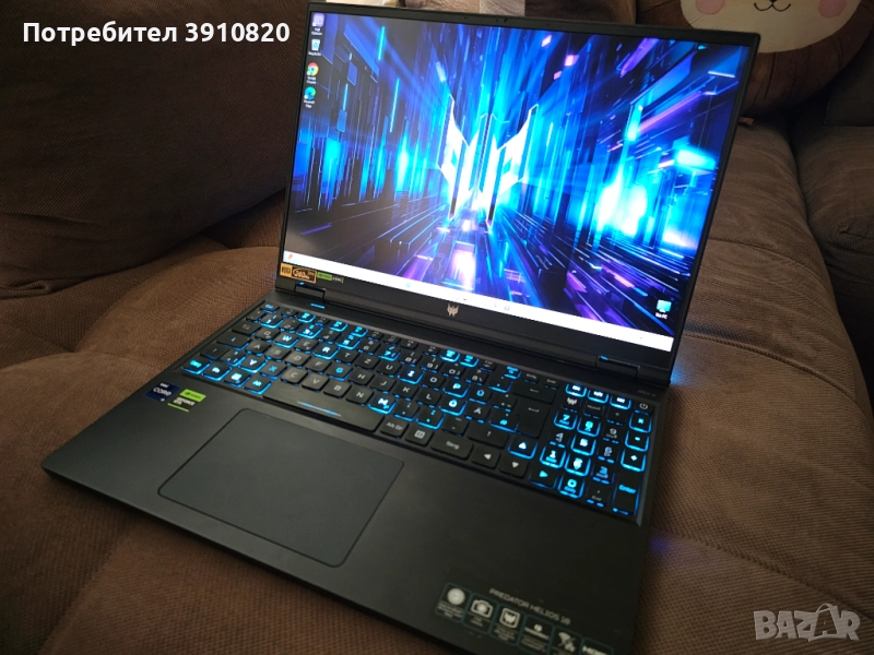 Acer Predator Helios 16 | Intel i9-13900HX | 64GB DDR5 | QHD+ 240Hz, снимка 1