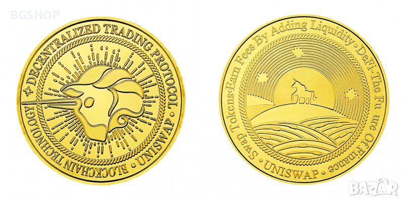 Uniswap coin ( UNI ) - Gold, снимка 1