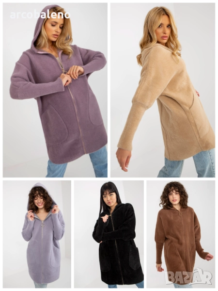 Дамско елегантно и ежедневно палто от алпака, 5цвята , снимка 1
