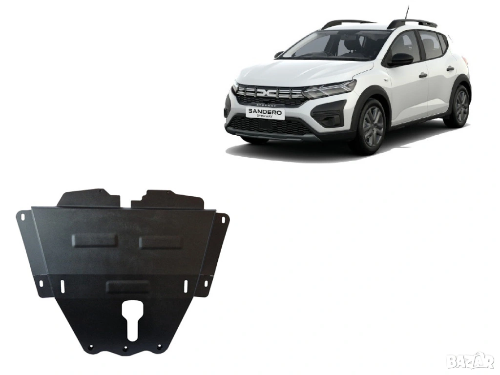 Метална кора под двигател и скоростна кутия Dacia Sandero 2021г – 2025г, снимка 1