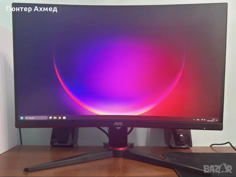 AOC monitor 23.6, VA 165Hz 1080p (FHD), снимка 1