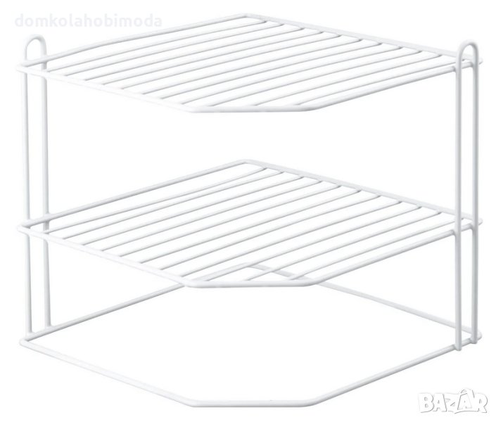 Кухненска Ъглова Етажерка Триетажна Метална 23х23х21 сантиметра, снимка 1