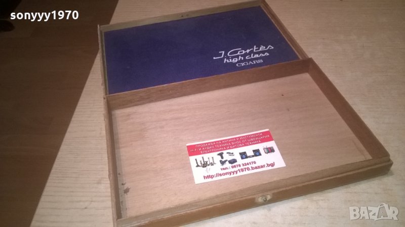 J.CORTES-HIGH CLAS CIGARS-ретро колекция-кутия за пури-внос франция, снимка 1