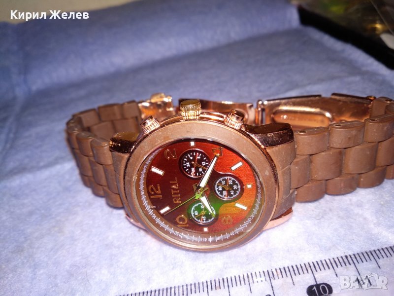 RITAL МАРКОВ КВАРЦОВ ФЕШЪН УНИСЕКС ЧАСОВНИК - РИТАЛ с ВЕРИЖКА 36567, снимка 1