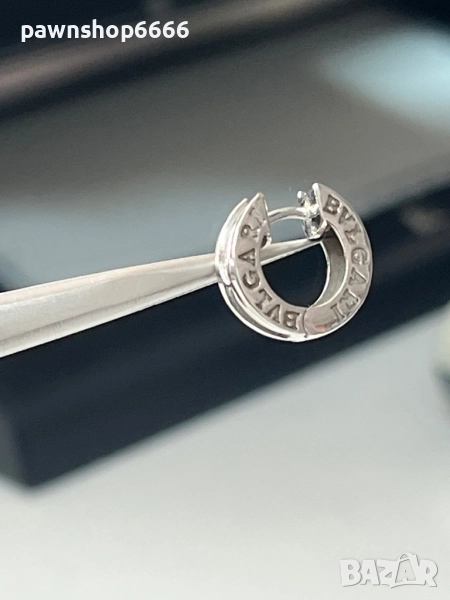 Златна обеца 14 карата BVGARI, снимка 1