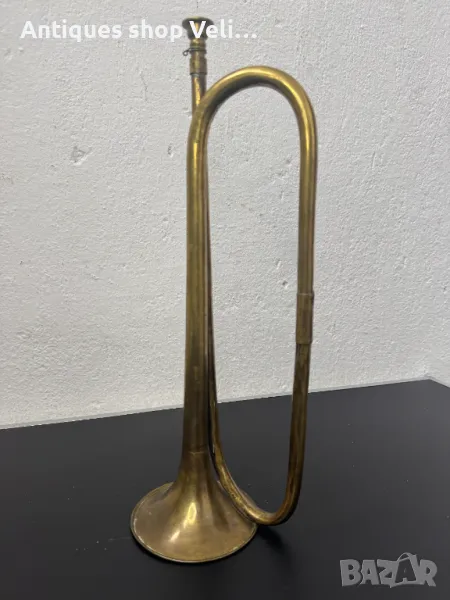 Военна бронзова тръба-Фанфар №6961 , снимка 1