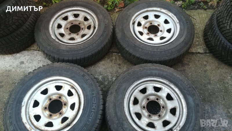 4бр. ЖЕЛЕЗНИ джанти с гуми 16ки за NISAN,TOYOTA,MAZDA 6X139.7, снимка 1