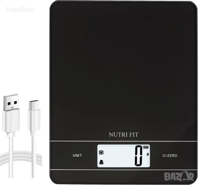 НОВА дигитална кухненска везна NUTRI FIT акумулаторна до 5кг, снимка 1