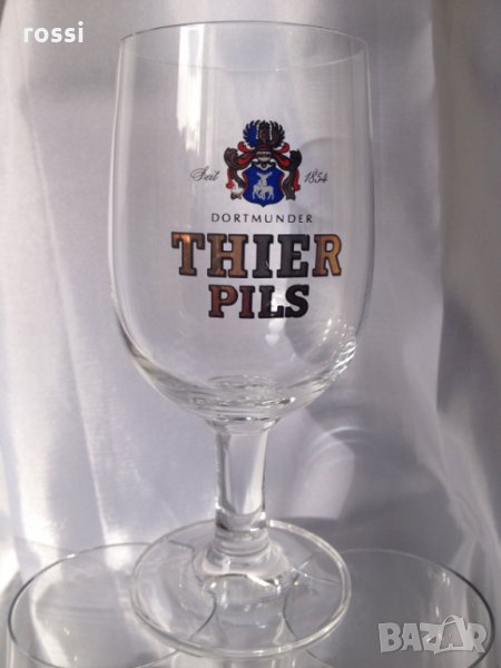 "THIER PILS" нови немски чаши за бира с позлата 0,2 l , снимка 1