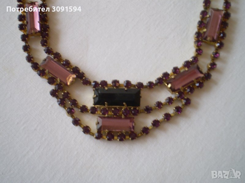 старинно чешко дамско колие, снимка 1