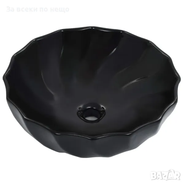 Мивка, 46x17 см, Керамична, Черна Код P556, снимка 1