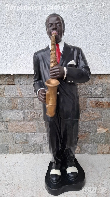 Статуедка афроамерикански джаз музиканти, снимка 1