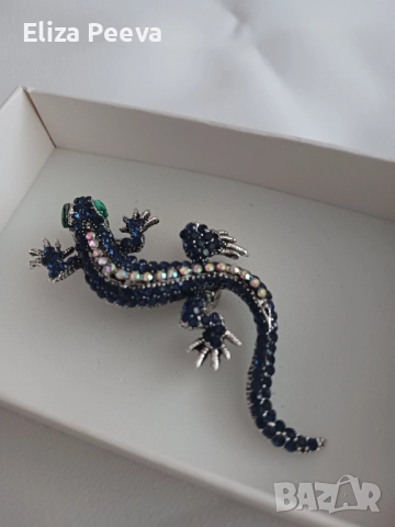 Брошка саламадър, снимка 2 - Други - 52147863