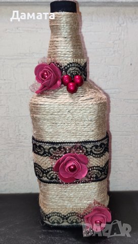 Декорирани бутилки/ шишета , снимка 4 - Декорация за дома - 40495253