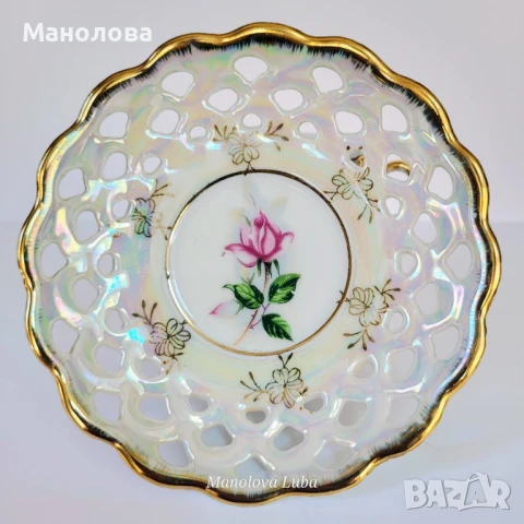 Порцеланова чаша с чинийка Roberts Company of San Francisco, произведени в Япония., снимка 5 - Други ценни предмети - 51211267