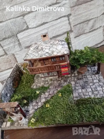 Макет на българска,старинна къща.Ръчна изработка.