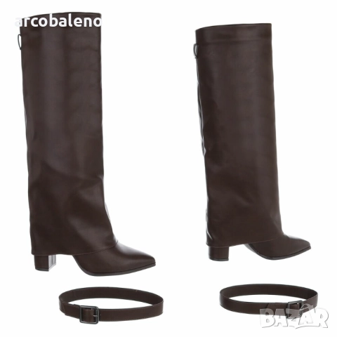 Дамски ботуши на висок ток, 4цвята , снимка 5 - Дамски ботуши - 52325436