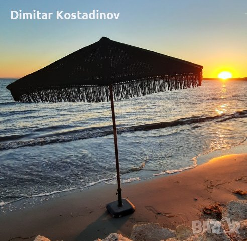 Плетени памучни чадъри за градина, плаж, ресторант или бийч бар, снимка 8 - Градински мебели, декорация  - 43956559