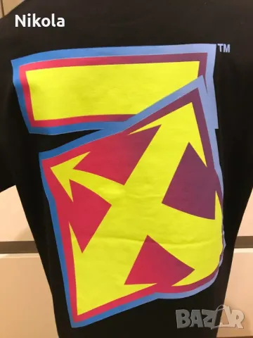 OFF-WHITE C/O VIRGIL ABLOH DEGRADE THUND SLIM тениска, размери: S, XL и XXL, снимка 9 - Тениски - 48355200