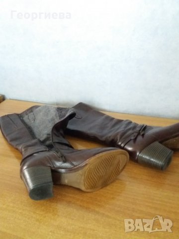 Топли ежедневни ботуши от естествена кожа, снимка 3 - Дамски ботуши - 33623388