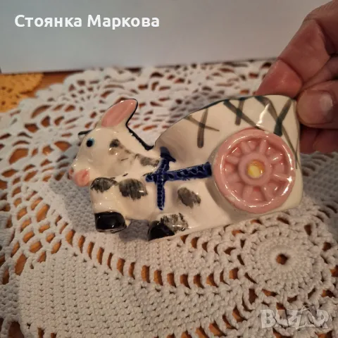 Малка кашпа порцелан-Япония, снимка 6 - Статуетки - 47727782