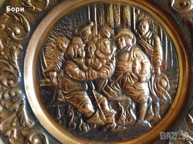 Голям  шведски плакет 60см диаметър, снимка 4 - Картини - 27594844