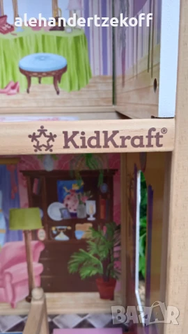 Детска дървена къща за кукли Kid Kraft, снимка 8 - Играчки за стая - 50655502