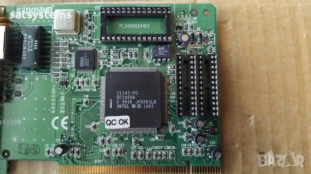 Kingston EtheRX KNE100TX 10/100Mbps PCI Fast Ethernet Adapter Card, снимка 8 - Мрежови адаптери - 53405900