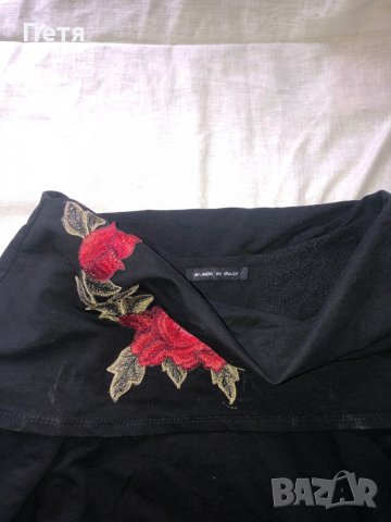 Дамска черна рокля, снимка 3 - Рокли - 28747208