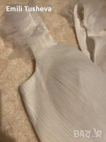 Официална къса бяла рокля., снимка 5 - Рокли - 48256616