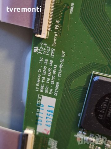 T-Con Board 6870C-0614A for 49inc DISPLAY LC490EQF-FJM1 LG 49UH770V , снимка 2 - Части и Платки - 44115749