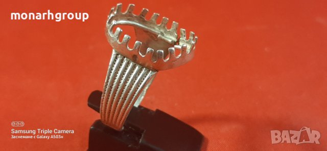 Сребърен пръстен /без камък/, снимка 4 - Пръстени - 38411992