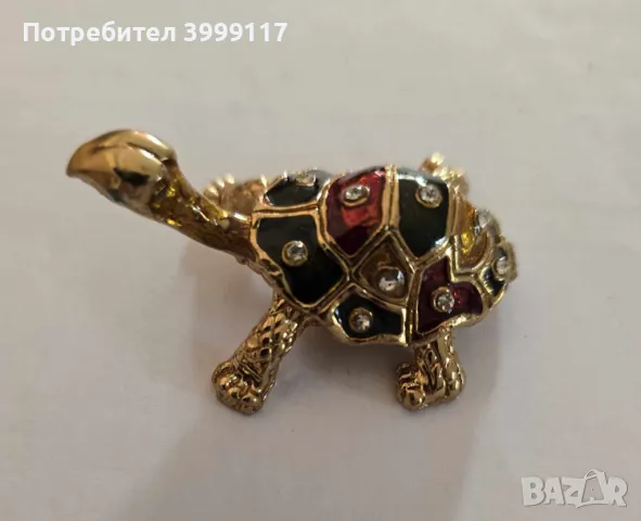 Метална бижутерка - Костенурка, снимка 3 - Романтични подаръци - 47806106