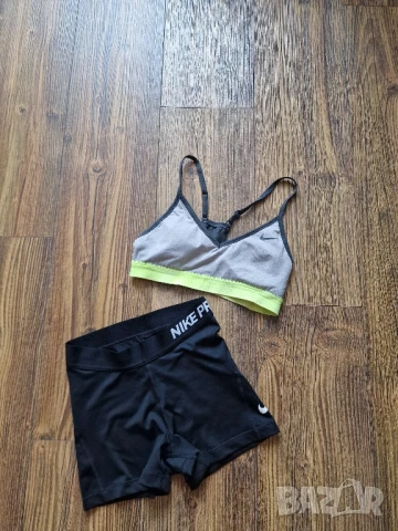 Страхотен дамски сет клин и бюстие топ NIKE размер XS / S 