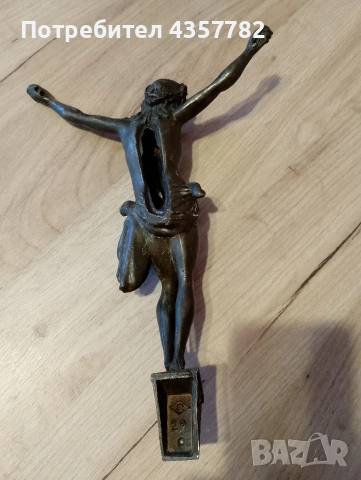 Месингова фигура на Христос , снимка 3 - Колекции - 52856603