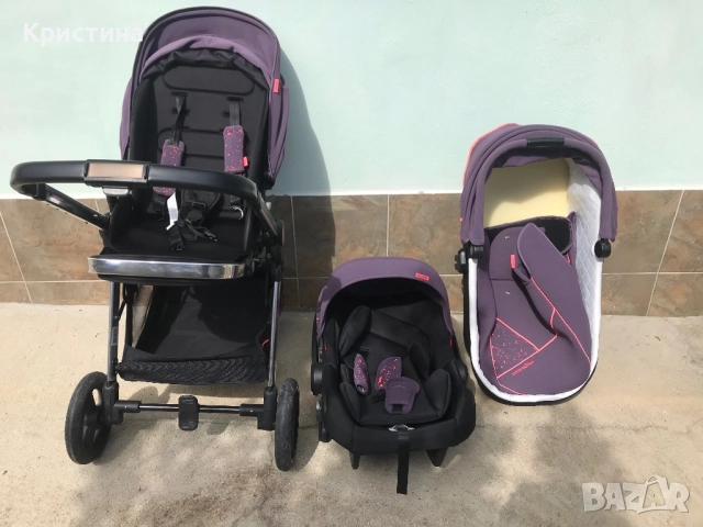 детска количка chipolino 3 в 1, снимка 2 - За бебешки колички - 51686847