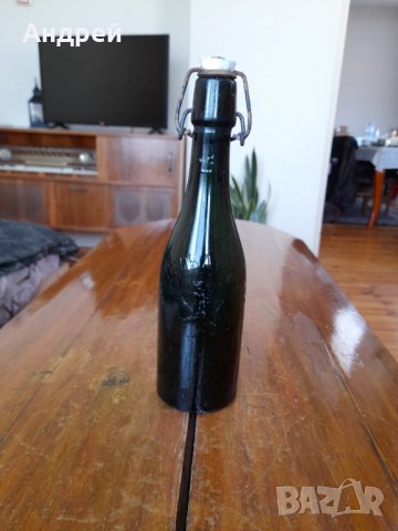 Стара бирена бутилка Пивоварно Дружество Шумен Русе 1942 #2
