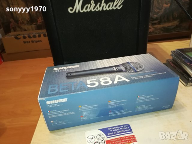 SHURE BETA 58A MICROPHONE 2711231814, снимка 5 - Микрофони - 43170162