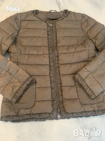 Дамско яке цвят каки с къдрички, снимка 3 - Якета - 50424272