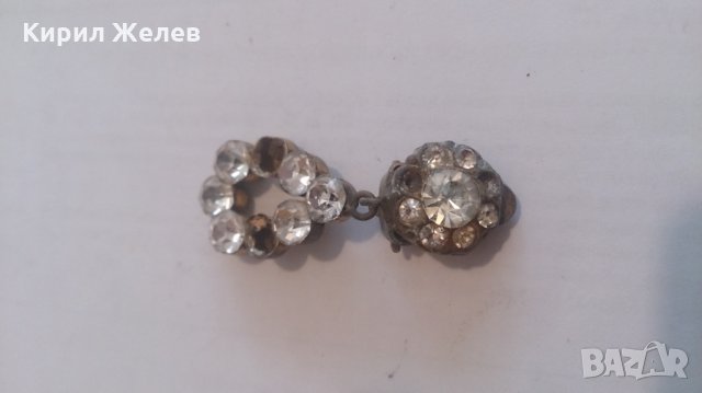 Старинни обеци с полу-скъпоценни камъни -75621, снимка 2 - Обеци - 28842098