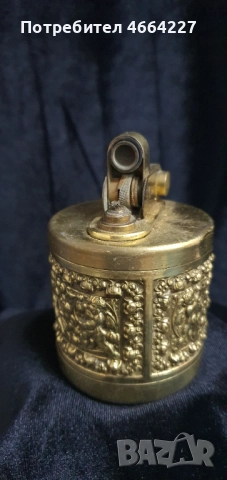 Старинна настолна запалка от месенг