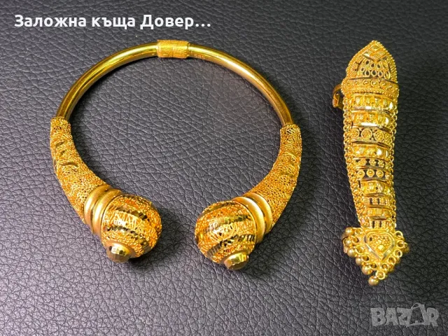 Златна гривна белезник grivna zlaten 14 k 585 gold