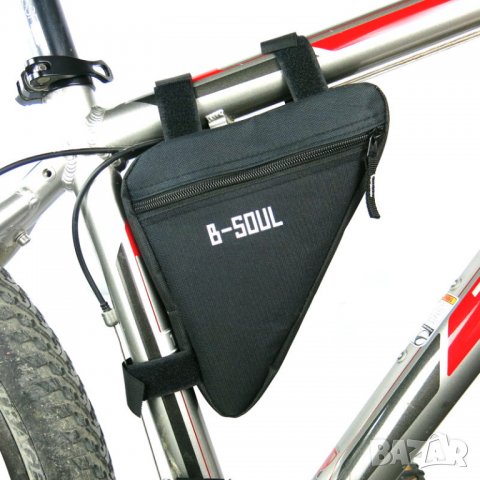Триъгълна чантичка за велосипед, водоустойчива триъгълна чанта за колело, за рамката, за рамка