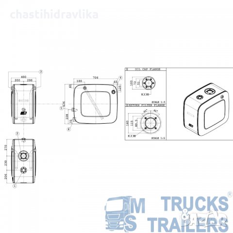 Маслен резервоар PADOAN 150л, снимка 2 - Части - 33211453