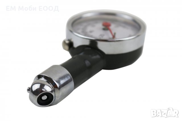 Манометър за гуми, метален в кутийка, снимка 4 - Аксесоари и консумативи - 33105264